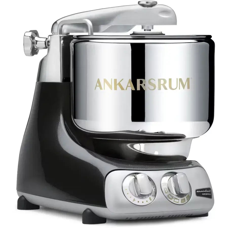 Ankarsrum Assistent Original AKM 6230 kjøkkenmaskin i fargen Black Diamond med stor stålbolle